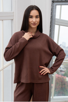 Світшот «Олаві» шоколадного кольору