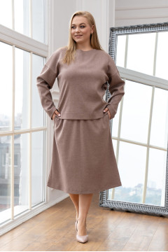 Костюм "Кирстон-миди" цвета капучино