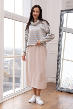 Powder-colored striped Olavi-Bain suit