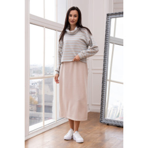 Костюм "Олави-Бейн" пудрового цвета в полоску