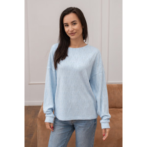 Light blue Madara jacquard sweatshirt