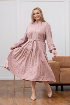 Платье «Брианна» капучино принт