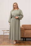 Платье «Лиана» оливкового цвета