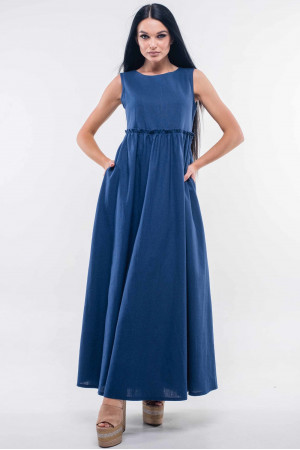 Платье «Лилиан» темно-синего цвета