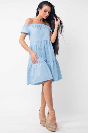 Платье «Нейли» голубого цвета