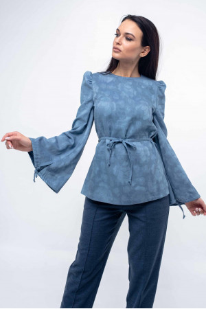 Блуза «Дженні» блакитного кольору