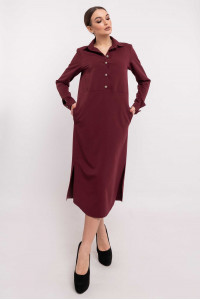 Платье «Тенди» цвета бордо