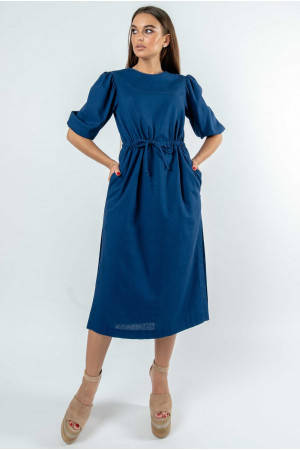 Платье «Глоу» темно-синего цвета