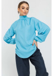 Блуза «Эмира» голубого цвета