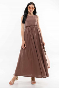 Платье «Лилиан» шоколадного цвета