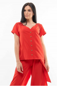 Блуза «Бетті» червоного кольору