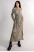 Сукня «Аделія» кольору хакі з принтом