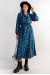 Платье «Марви» синего цвета с принтом