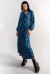 Платье «Марви» синего цвета с принтом