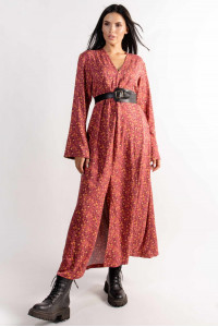 Сукня «Інгрід» теракотового кольору з принтом