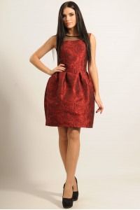 Платье «Роузи» красного цвета