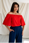 Blouse "Lucia" red