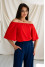 Blouse "Lucia" red
