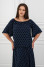 Blouse "Lucia" blue print
