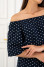 Blouse "Lucia" blue print