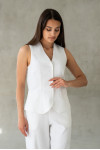 White "Gerona-linen" vest