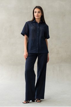 Pants "Thea" dark blue