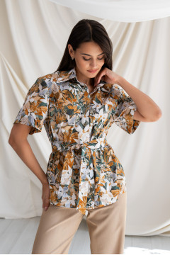 "Thea" printed shirt