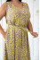 Yellow printed sundress "Lucia"