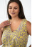 Yellow printed sundress "Lucia"