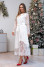 Платье "Сельма" белого цвета