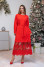 Платье «Марсела» красного цвета
