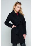 Жіноче пальто «Тейлор» чорного кольору