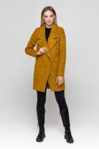 Жіноче пальто «Долорес» гірчичного кольору