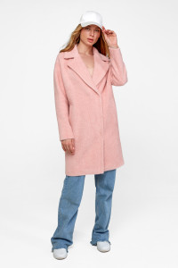 Женское пальто «Монро» розового цвета