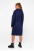 Жіноче пальто «Демі-букле» темно-синього кольору