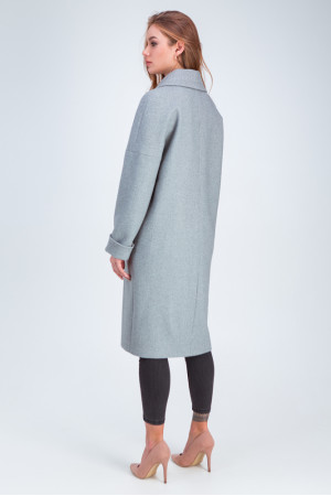 Жіноче пальто «Демі» сірого кольору