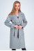 Жіноче пальто «Демі» сірого кольору