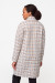 Женское пальто «Астрид» бежевого цвета с принтом
