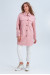 Женское пальто-рубашка «Майли» розового цвета
