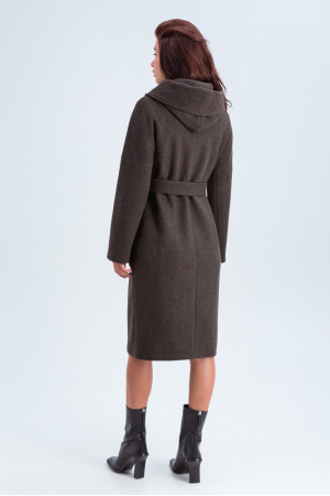 Женское пальто «Лаура» коричневого цвета