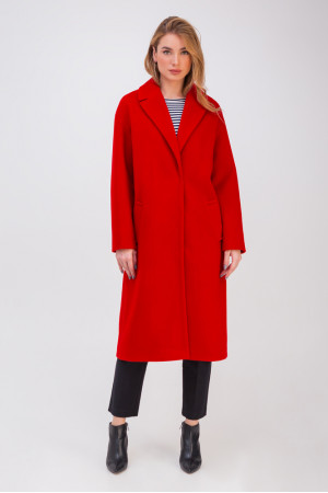 Женское пальто «Крус» красного цвета