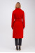 Женское пальто «Крус» красного цвета
