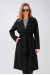 Жіноче пальто «Крус» чорного кольору