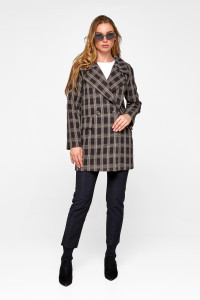 Женское пальто-пиджак «Харлоу» черного цвета