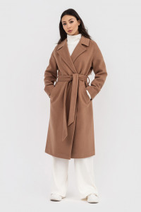 Женское пальто «Амина» цвета кэмел