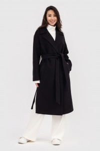 Женское пальто «Амина» черного цвета
