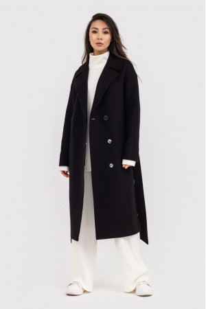 Женское пальто «Амина» черного цвета