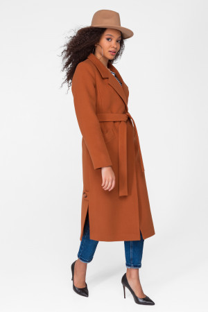 Жіноче пальто «Жюлі» кольору кемел