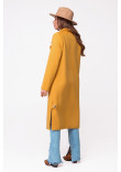 Жіноче пальто «Жюлі» жовтого кольору