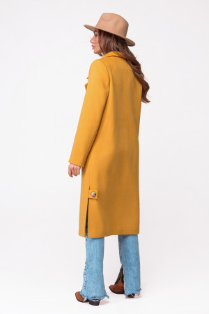 Жіноче пальто «Жюлі» жовтого кольору